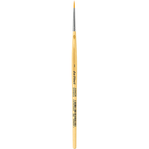 PENNELLO TONDO SINTETICO DORATO MANICO CORTO ANTI ROLLING SERIE 303 JUNIOR SYNTHETICS DA VINCI