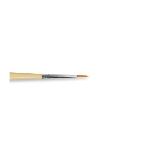PENNELLO TONDO SINTETICO DORATO MANICO CORTO ANTI ROLLING SERIE 303 JUNIOR SYNTHETICS DA VINCI