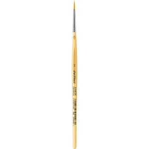 PENNELLO TONDO SINTETICO DORATO MANICO CORTO ANTI ROLLING SERIE 303 JUNIOR SYNTHETICS DA VINCI