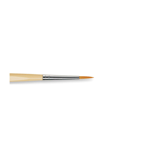 PENNELLO TONDO SINTETICO DORATO MANICO CORTO ANTI ROLLING SERIE 303 JUNIOR SYNTHETICS DA VINCI