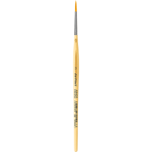 PENNELLO TONDO SINTETICO DORATO MANICO CORTO ANTI ROLLING SERIE 303 JUNIOR SYNTHETICS DA VINCI