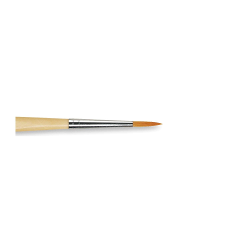 PENNELLO TONDO SINTETICO DORATO MANICO CORTO ANTI ROLLING SERIE 303 JUNIOR SYNTHETICS DA VINCI