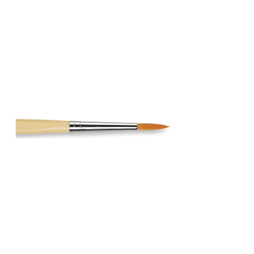 PENNELLO TONDO SINTETICO DORATO MANICO CORTO ANTI ROLLING SERIE 303 JUNIOR SYNTHETICS DA VINCI