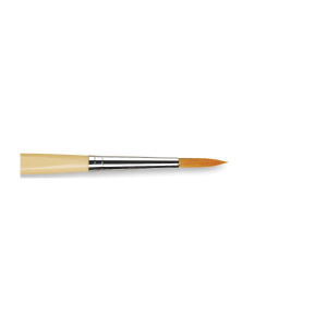 PENNELLO TONDO SINTETICO DORATO MANICO CORTO ANTI ROLLING SERIE 303 JUNIOR SYNTHETICS DA VINCI