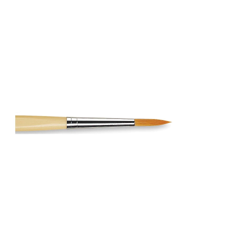 PENNELLO TONDO SINTETICO DORATO MANICO CORTO ANTI ROLLING SERIE 303 JUNIOR SYNTHETICS DA VINCI