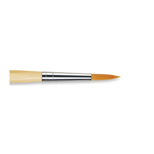 PENNELLO TONDO SINTETICO DORATO MANICO CORTO ANTI ROLLING SERIE 303 JUNIOR SYNTHETICS DA VINCI