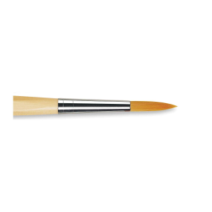 PENNELLO TONDO SINTETICO DORATO MANICO CORTO ANTI ROLLING SERIE 303 JUNIOR SYNTHETICS DA VINCI