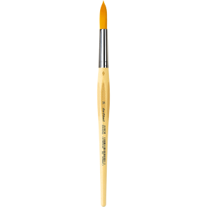 PENNELLO TONDO SINTETICO DORATO MANICO CORTO ANTI ROLLING SERIE 303 JUNIOR SYNTHETICS DA VINCI