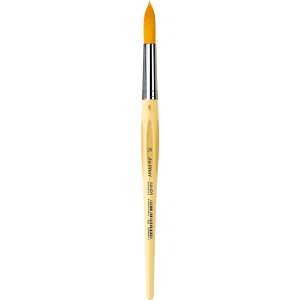 PENNELLO TONDO SINTETICO DORATO MANICO CORTO ANTI ROLLING SERIE 303 JUNIOR SYNTHETICS DA VINCI