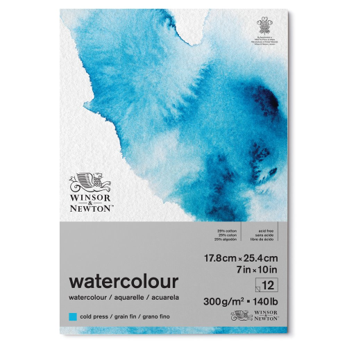 BLOCCO DI CARTA PER ACQUERELLO 25% COTONE GRANA FINA GR 300 MQ WINSOR & NEWTON