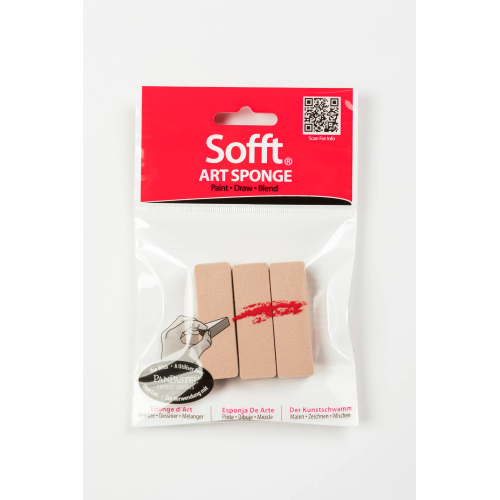 CONFEZIONE CON 3 SPUGNE PER PASTELLO PIATTE ART SPONGE PAN PASTEL