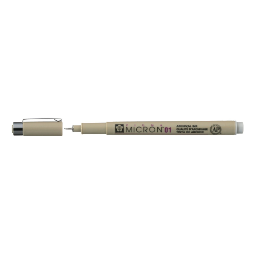 PENNA A INCHIOSTRO PIGMENTATO PIGMA MICRON 01 PUNTA MM 0.25 SAKURA