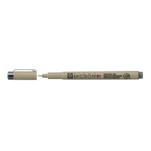 PENNA A INCHIOSTRO PIGMENTATO PIGMA MICRON 01 PUNTA MM 0.25 SAKURA