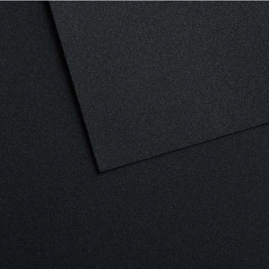 ALBUM CARTA PER PASTELLO E DISEGNO CANSON MI-TEINTES VELVET CM 24 X 32 GR MQ 430 COLORE NERO CARBONE