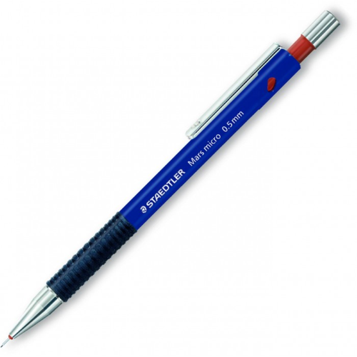PORTAMINE CON CLIP, PULSANTE E PUNTA RETRATTILE IN METALLO 0.5 MM MARS MICRO STAEDTLER