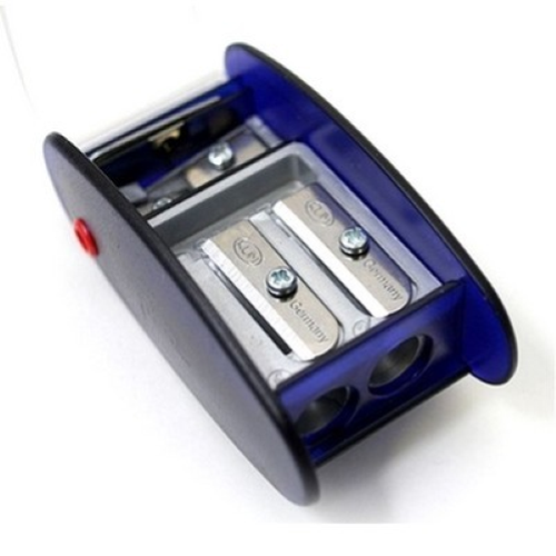 TEMPERAMATITE CON CHIUSURA CON DUE FORI PER CONO LUNGO, DUE DIAMETRI DI AFFILAMINE E DUE LAME DI RICAMBIO MOD. AUTOMATIC AS2M KUM