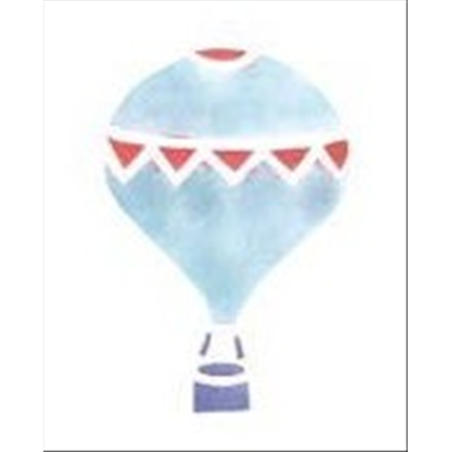 MINI STENCIL FANTASIA MONGOLFIERA CM 8 X 12 EASY