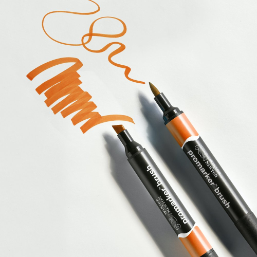PENNARELLO AD ALCOL PUNTA PENNELLO E PUNTA SCALPELLO PROMARKER BRUSH WINSOR & NEWTON