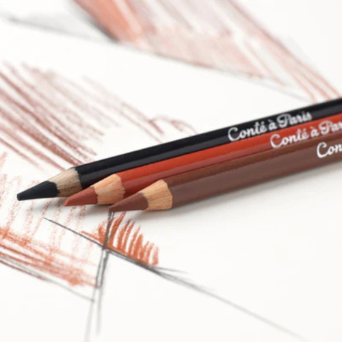 CONFEZIONE 6 MATITE DISEGNO CON MINA DA 5 MM CONTE'