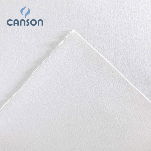 BLOCCO CARTA PER ACQUERELLO 60% COTONE GRANA FINA GR MQ 300 AQUARELLE CANSON