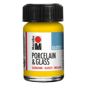 COLORE LUCIDO A BASE D'ACQUA PER CERAMICA E VETRO 15 ML PORCELAIN & GLASS MARABÙ
