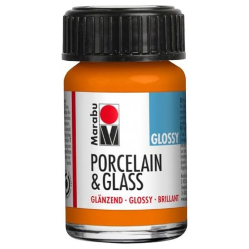 COLORE LUCIDO A BASE D'ACQUA PER CERAMICA E VETRO 15 ML PORCELAIN & GLASS MARABÙ