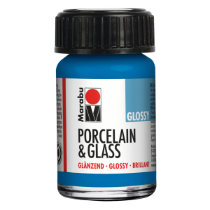 COLORE LUCIDO A BASE D'ACQUA PER CERAMICA E VETRO 15 ML PORCELAIN & GLASS MARABÙ
