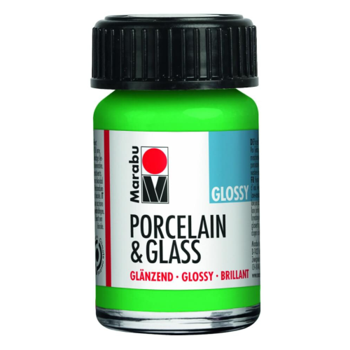 COLORE LUCIDO A BASE D'ACQUA PER CERAMICA E VETRO 15 ML PORCELAIN & GLASS MARABÙ