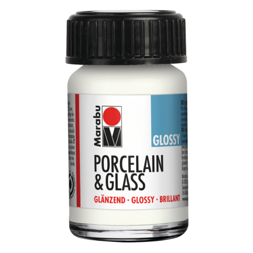 COLORE LUCIDO A BASE D'ACQUA PER CERAMICA E VETRO 15 ML PORCELAIN & GLASS MARABÙ