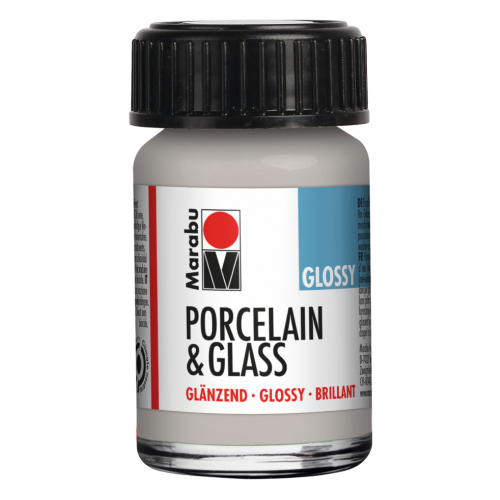 COLORE LUCIDO A BASE D'ACQUA PER CERAMICA E VETRO 15 ML PORCELAIN & GLASS MARABÙ