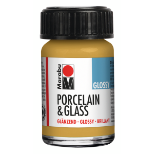 COLORE LUCIDO A BASE D'ACQUA PER CERAMICA E VETRO 15 ML PORCELAIN & GLASS MARABÙ