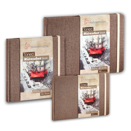 ALBUM PER ACQUERELLO TONED WATERCOLOUR BOOK CARTA BEIGE GR MQ 200 HAHNEMUHLE