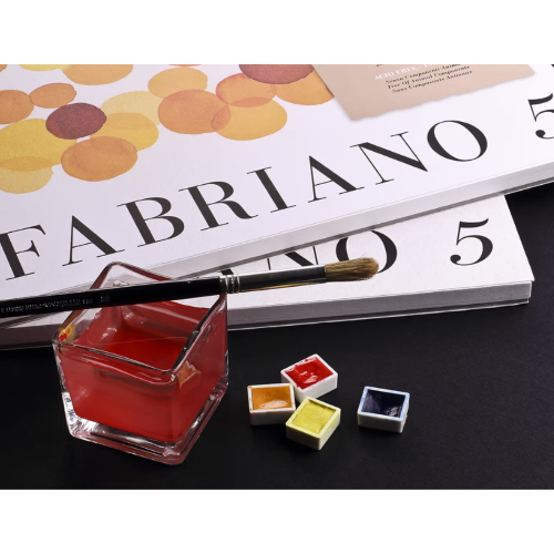 BLOCCO CARTA PER ACQUERELLO 50% COTONE FABRIANO 5 GRANA FINA 300 GR MQ