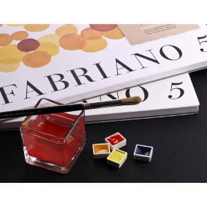 BLOCCO CARTA PER ACQUERELLO 50% COTONE FABRIANO 5 GRANA FINA 300 GR MQ