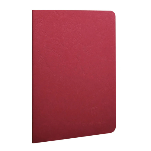 QUADERNO CON COPERTINA ROSSA EFFETTO PELLE E CARTA PER SCHIZZO DA 90 GR/MQ - AGE BAG CLAIREFONTAINE