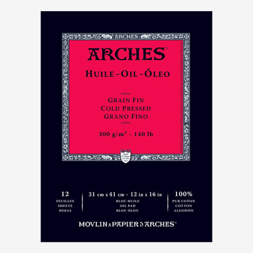 BLOCCO CARTA PER OLIO ARCHES GRANA FINA 100% COTONE GR MQ 300