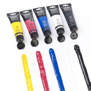 CONFEZIONE CON 5 COLORI ACRILICI BASICS DA 118 ML LIQUITEX 