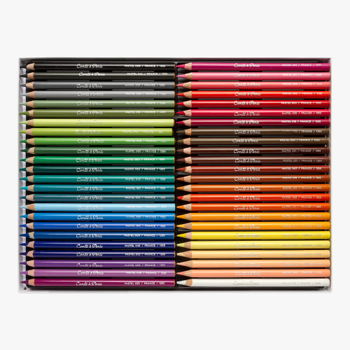 CONFEZIONE IN CARTONE CON 48 MATITE PASTELLO CONTE' A' PARIS