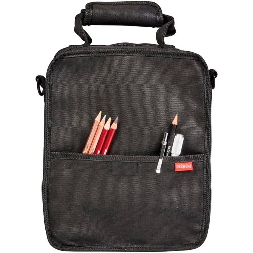 BORSA CUSTODIA VUOTA CON TRACOLLA E MANIGLIA CARRY ALL DERWENT - 132 SPAZI PER MATITE, PIU' ACCESSORI E BLOCCO A5 -