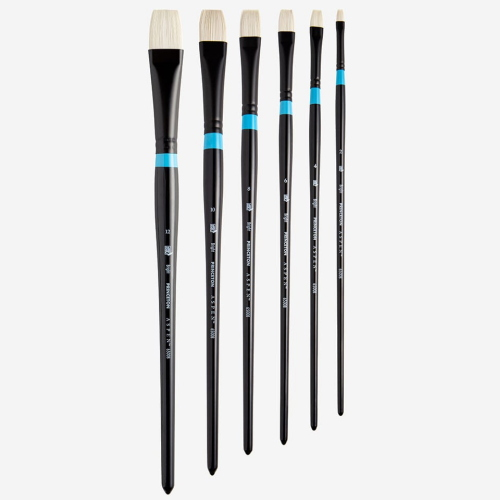 PENNELLO PRINCETON ASPEN SERIE P6500B - PIATTO CORTO SINTETICO IMIT. SETOLA MANICO LUNGO