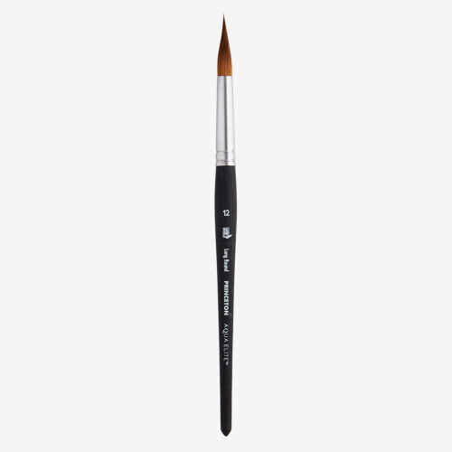 PENNELLO PRINCETON AQUA ELITE SERIE P4850LR - TONDO LUNGO SINTETICO EXTRA FINE IMIT. MARTORA KOLINSKY MANICO CORTO