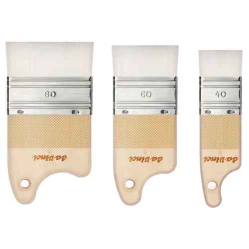 PENNELLESSA PADDLE DA VINCI IMPASTO SERIE 5027 - SINTETICO BIANCO RESISTENTE MANICO ERGONOMICO