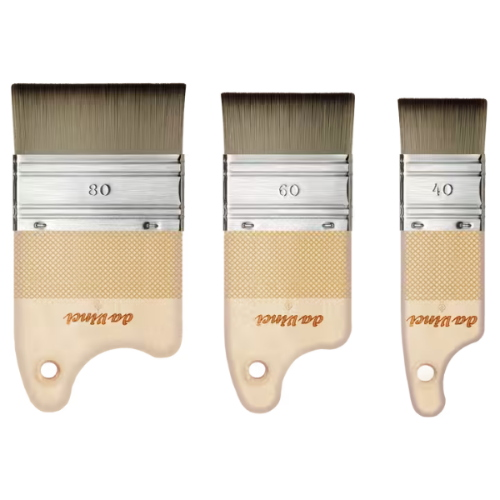 PENNELLESSA PADDLE DA VINCI FIT SYNTHETICS SERIE 5077 - SINTETICO ELASTICO GRIGIO MANICO ERGONOMICO