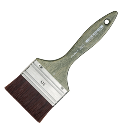PENNELLESSA DA VINCI FORTE SERIE 5036 - SINTETICO MARRONE ROSSICCIO MANICO CORTO
