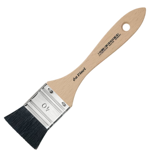 PENNELLESSA DA VINCI SERIE 550 - PELO DI CAPRA NERO MANICO CORTO