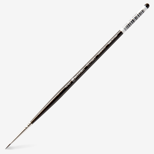 PENNELLO ESCODA ULTIMO SERIE 1525 - TONDO SINTETICO IMIT. VAJO SCURO TENDO MANICO CORTO