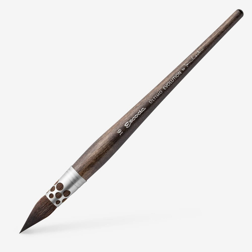 PENNELLO ESCODA ULTIMO EVOLUTION SERIE 1933 - BOMBASINO MOP SINTETICO IMIT. VAJO SCURO TENDO MANICO CORTO