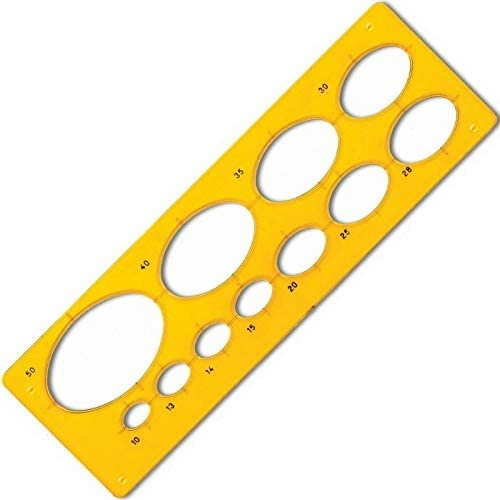 MASCHERA PICCOLA PER ELLISSI DIMENSIONI 10/50 MM MISURA ESTERNA CM 6 X 19,5 ARDA
