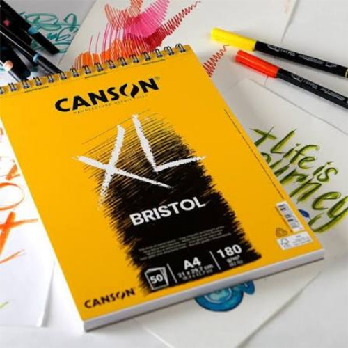 BLOCCO CARTA PER DISEGNO LISCIA CANSON XL BRISTOL 180 GR MQ
