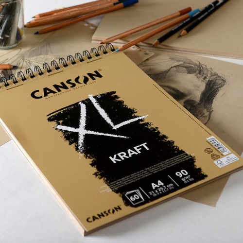 BLOCCO CARTA PER SCHIZZO CANSON XL KRAFT 90 GR MQ